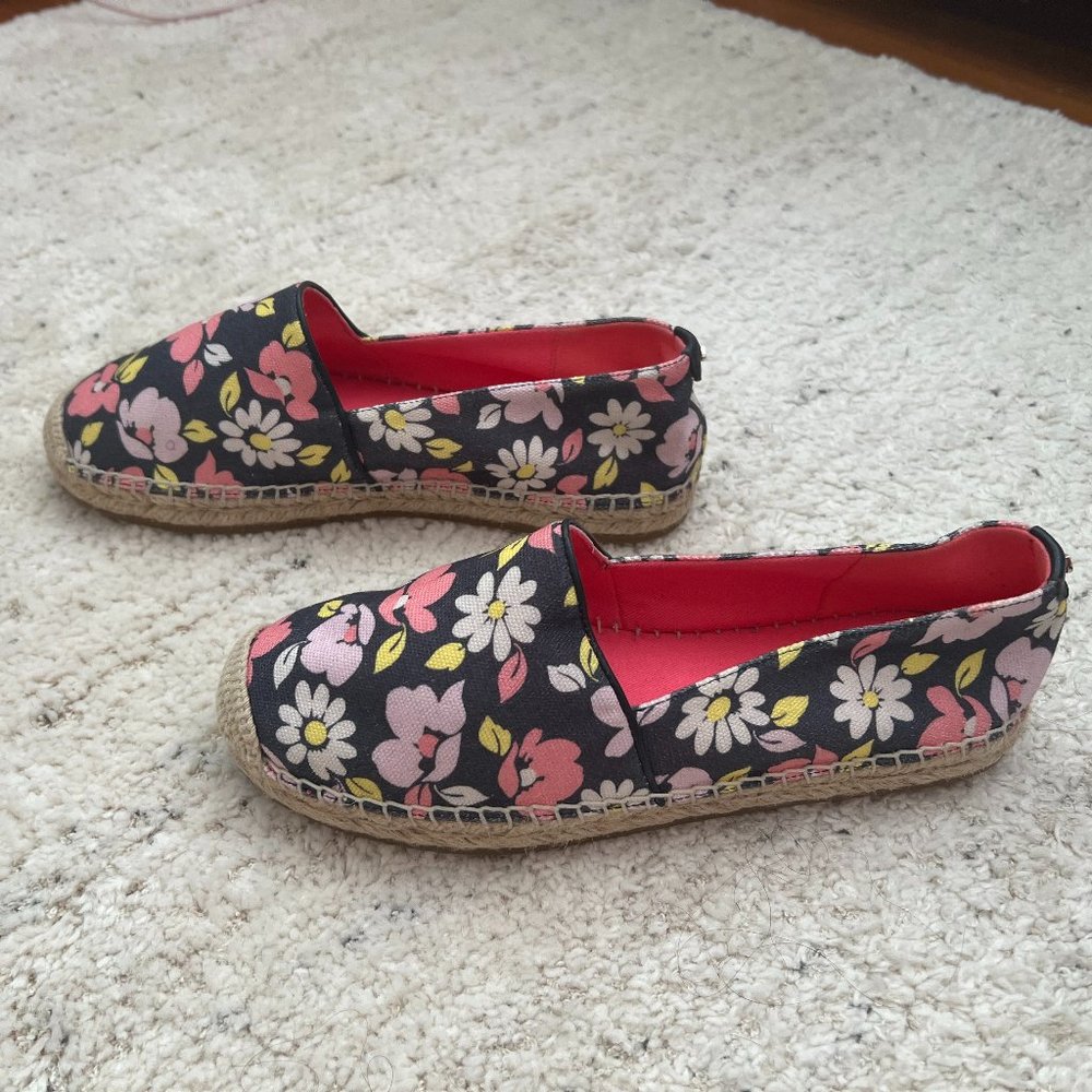 New Kate Spade Floral Espadrille Flats